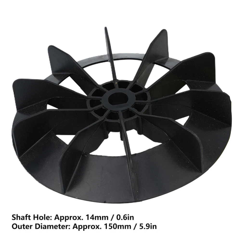 

Blade Air Compressor Fan Plastic Waterproof 1pcs Ball Type D Type Hole Direct-on-Line Motor 150mm Outer Diameter