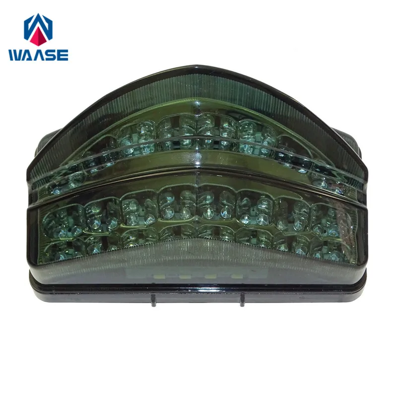 

Waase для Honda CBR600F4i CBR 600 F4i 2001 2002 2003 хромированный задний фонарь, Тормозные Сигналы поворота, встроенная светодиодная подсветка
