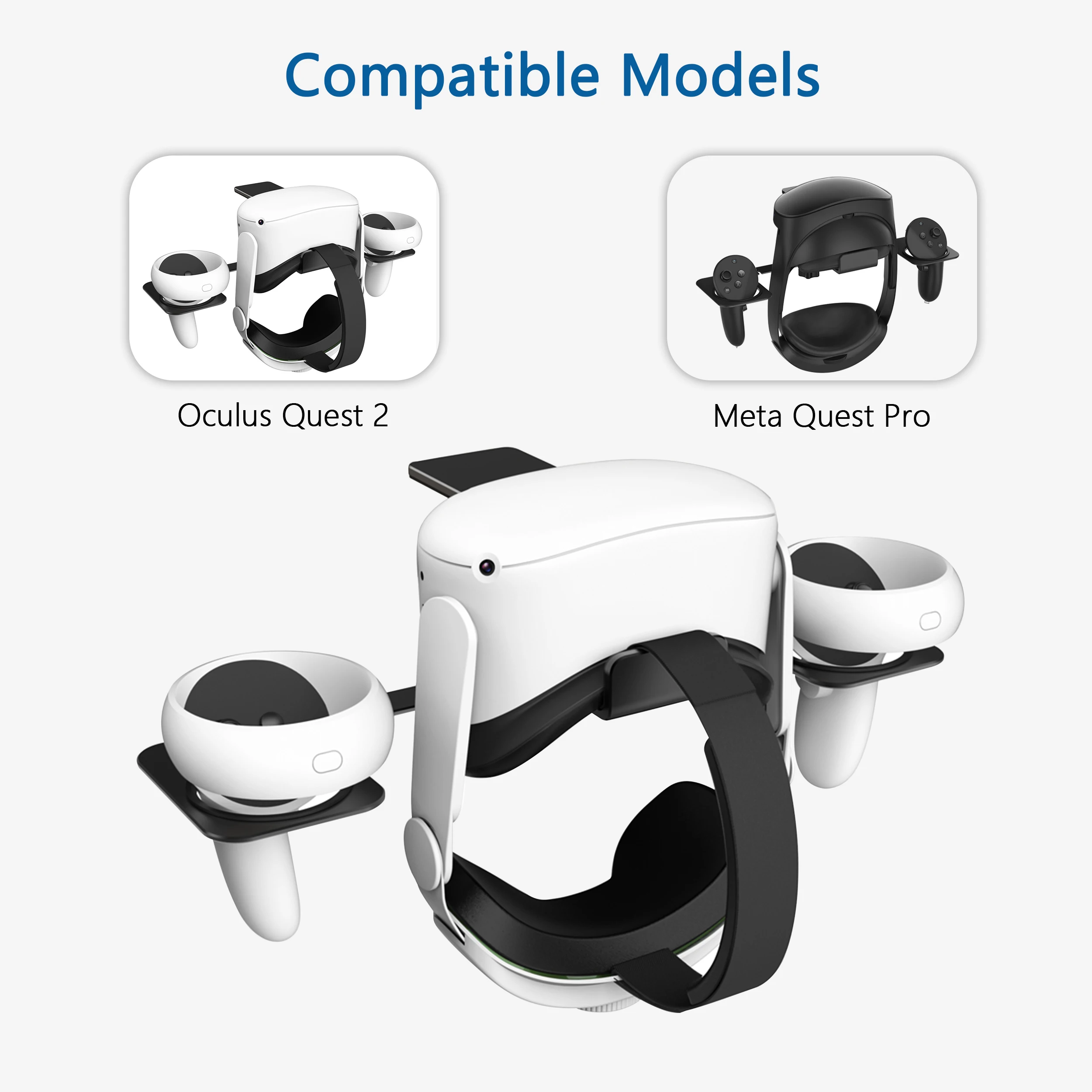 Компактная настольная подставка из алюминиевого сплава для Meta Quest 3/Oculus 2/Meta Pro VR