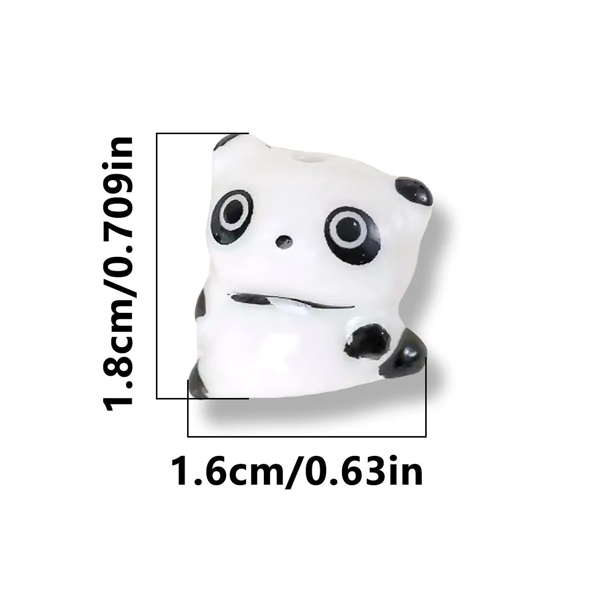 16x18 мм керамические бусины в форме танцующей панды ювелирные изделия сделай сам