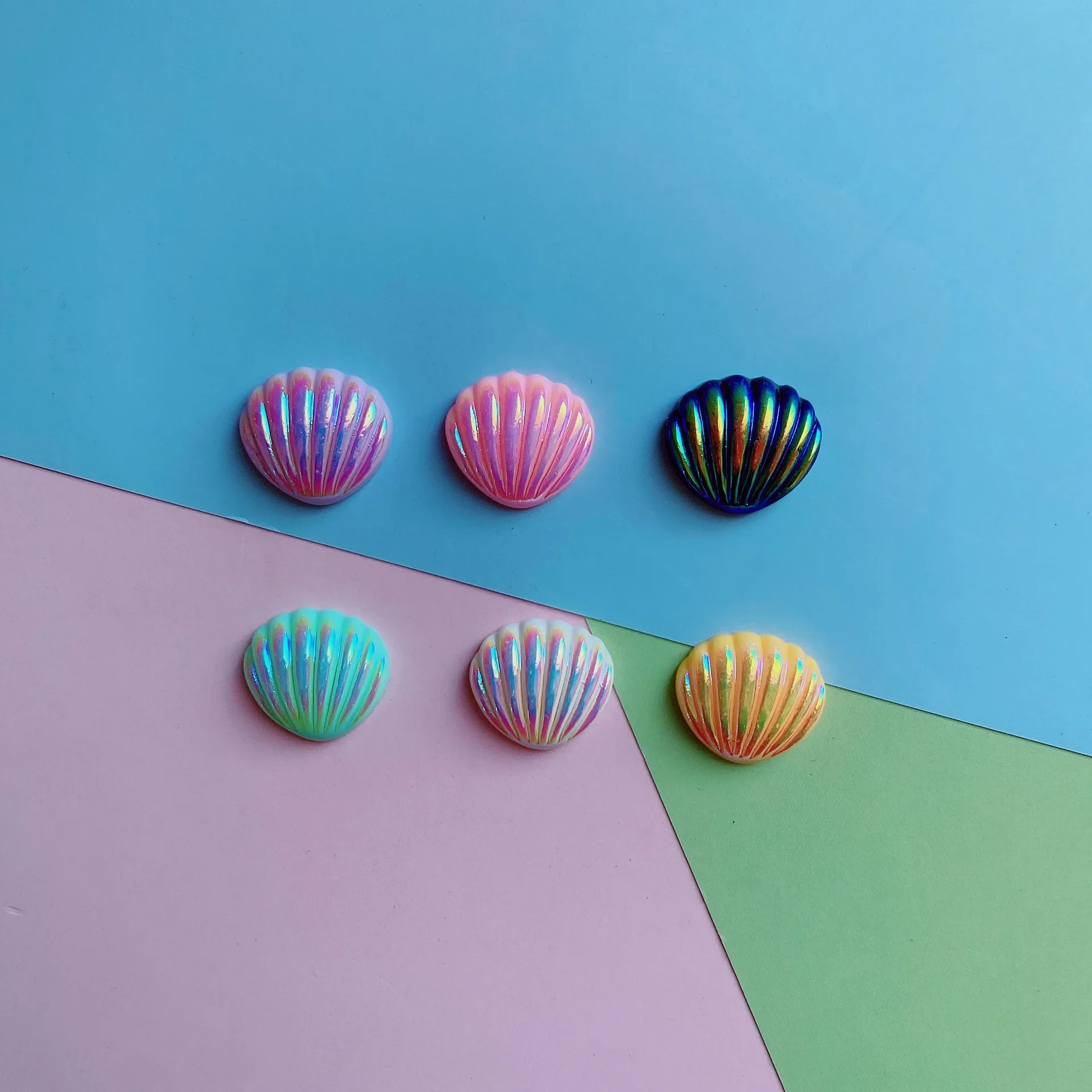 Кремовый клей сделай сам красочные ракушки аксессуары для волос материал чехол