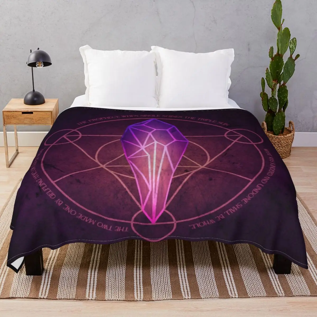 Dark Crystal Prophecy Blanket Flannel Summer Multifunction Throw Blankets for Bedding Home Couch Travel Cinema