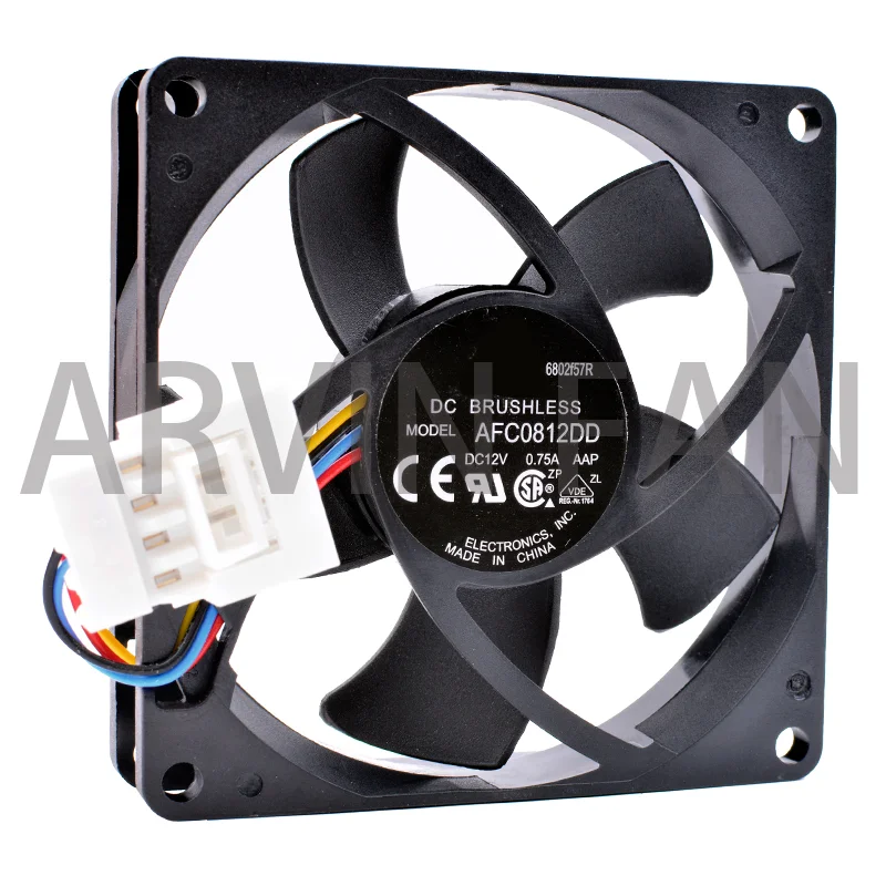 Новый оригинальный AFC0812DD 8 см 80 мм вентилятор 8020 DC12V 0.75A большой объем воздуха Охлаждающий вентилятор для сервера