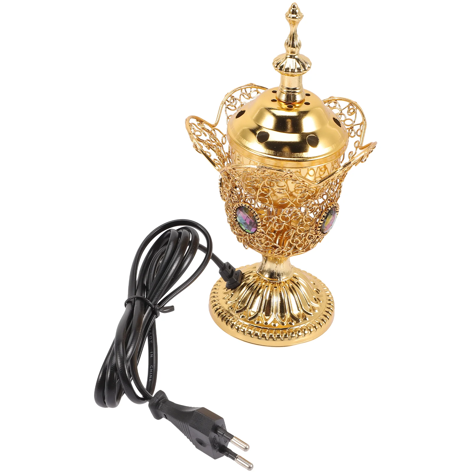 

Censer Home Decor Electric Burner Vintage Metal Centerpiece Decorations