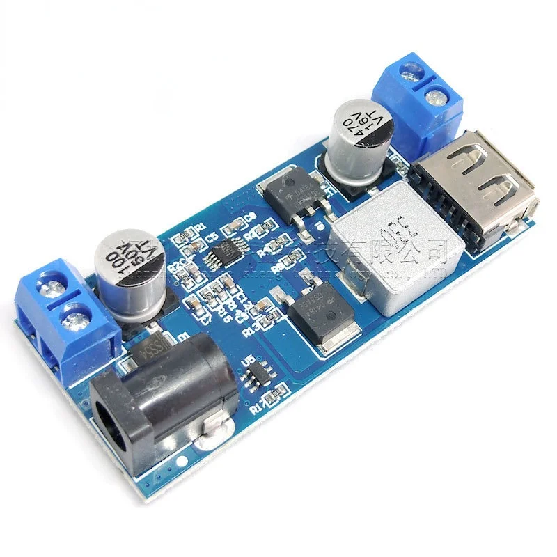 

DHL 200Pcs DC-DC 24V/12V To 5V 5A понижающий преобразователь источника питания, замена LM2596S Регулируемый USB-модуль зарядки для телефона