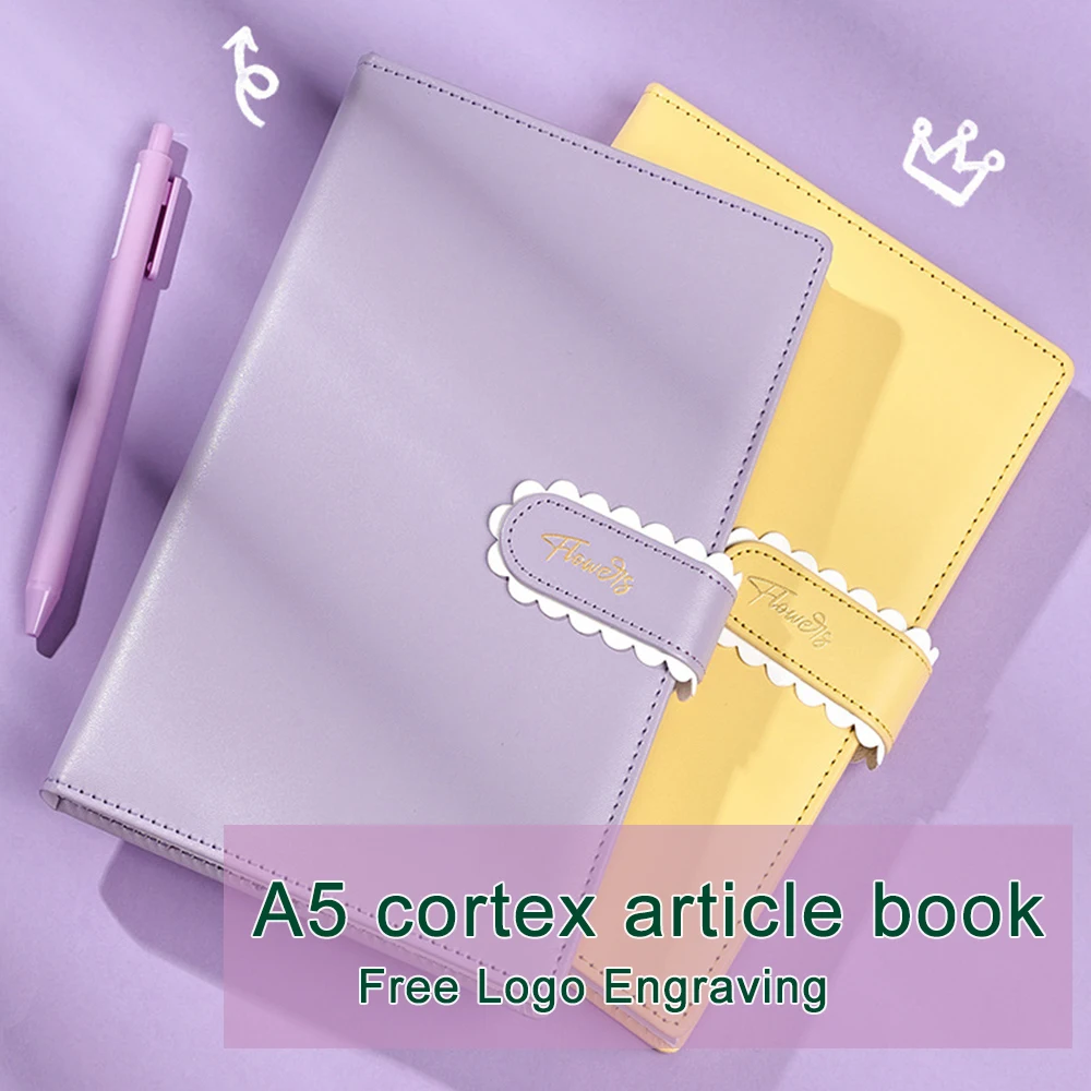 (Бесплатная гравировка логотипа) Одноцветный блокнот для девочки формата А5, рабочий блокнот, протокол деловой встречи, дневник студента, выписка, путевой журнал, предметный блокнот