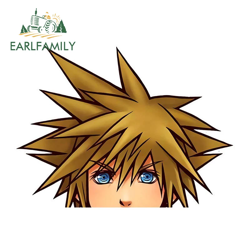 

EARLFAMILY 13 см x 9,7 см Kingdom Hearts Sora Peeker Автомобильная наклейка японское аниме наклейки с персонажами из мультфильмов JDM заднее лобовое стекло Автомобильная наклейка на бампер s