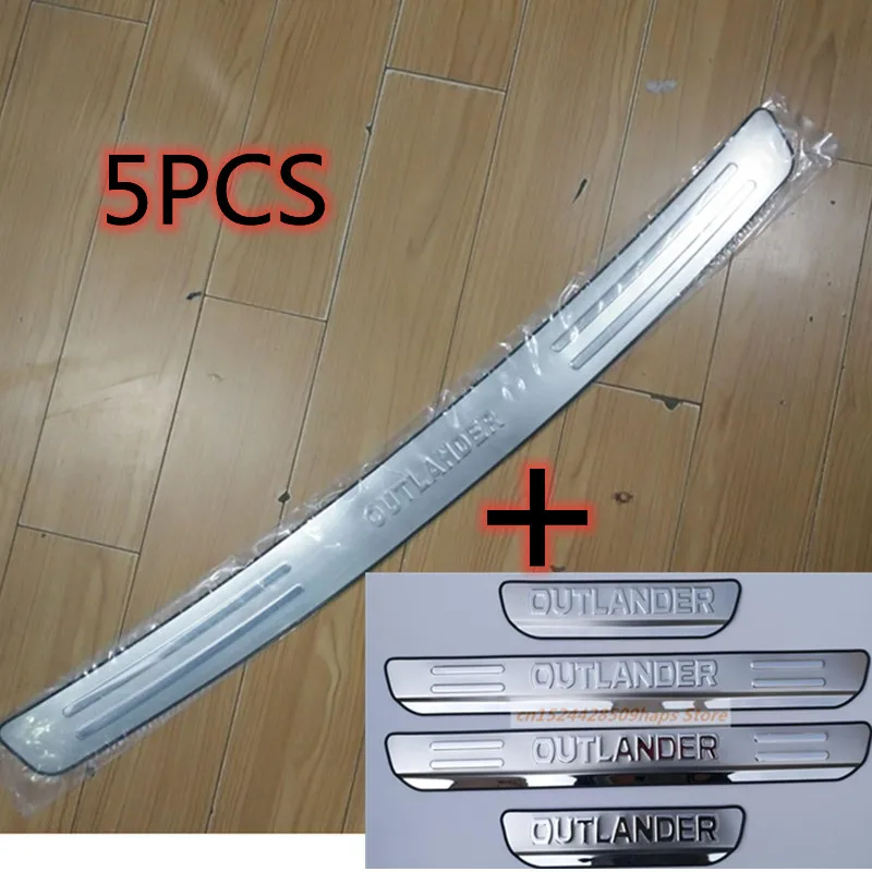 High quality stainless steel Rear bumper Protector Sill For Outlander 2013 2014  2015 2016 2017 2018
