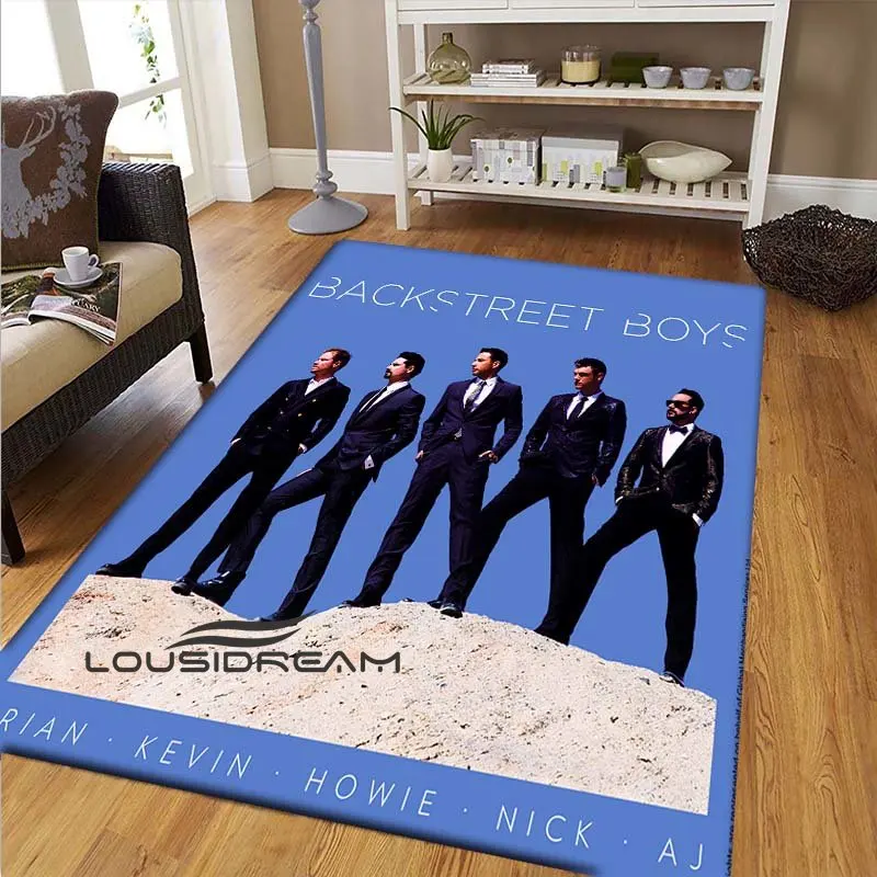 

Backstreet Boys-s Male Singer Bedroom Non Slip Pad Youth Play Entertainment Area Carpet Home Living Room Carpet Home Accessories