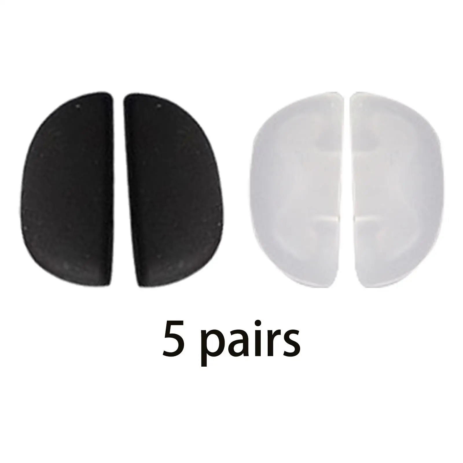 

10 Pieces Silicone Kids Eyeglass Nose Pads Replace Parts Anti Slip Comfortable Contoured Soft Thickened for Sunglasses Glasses