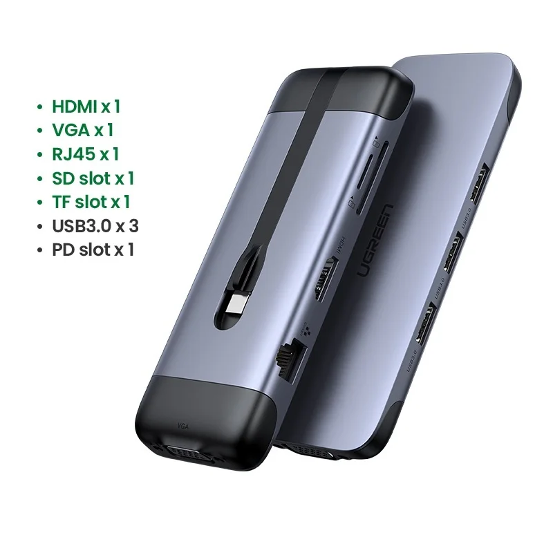 

New UGREEN USB C HUB Portable Type C to Multi USB 3.0 HUB HDMI Adapter Dock for MacBook Pro Air USB-C 3.1 Splitter Port Type C