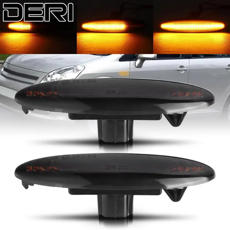 

LED Turn Signal Light Side Marker 2Pcs Dynamic Indicators Fowing Light Sequential Blinker For Toyota Camry/Crown For Lexus IS/GS