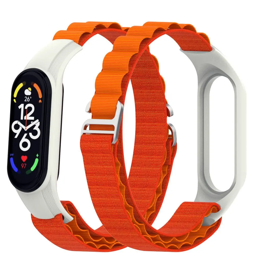 

Ремешок Alpine для xiaomi Mi band 6 7, сменный спортивный нейлоновый браслет для mi band 5 4 3, аксессуары для умных часов