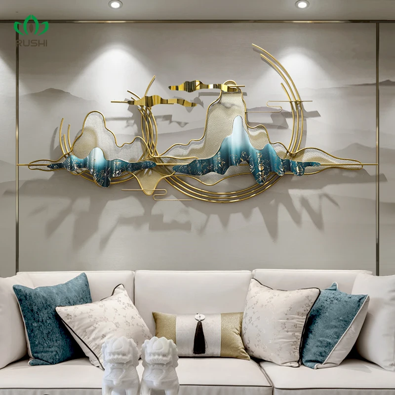 

Large Nordic Luxury Wall Decoration Creative Home Decoration Wall 3D Wall Hanging Living Room Decoration Accessories 120X60CM