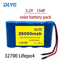 32700 lifepo4 solar lithium battery pack 3 2v 28ah for electric vehicle boat solar street lamp bms ups diy rechargeable power