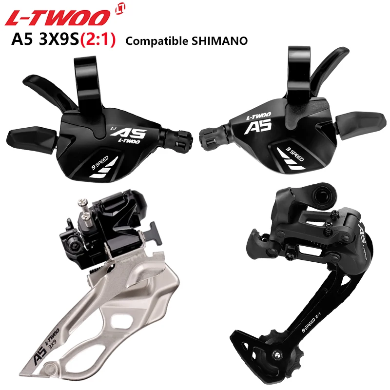 

LTWOO A5 3X9S 27V Groupset Trigger Shifter+Front Derailleurs+Rear Derailleurs For MTB Bicycle 9V Changer Compatible SHIMANO SRAM