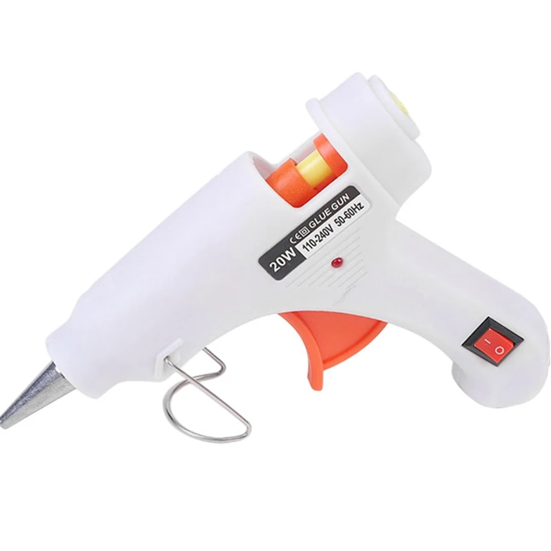 

20W Hot Melt Glue Gun Mini Household Industrial Guns Heat Temperature Thermo Electric Repair Tool Use 7mm Glue Sticks