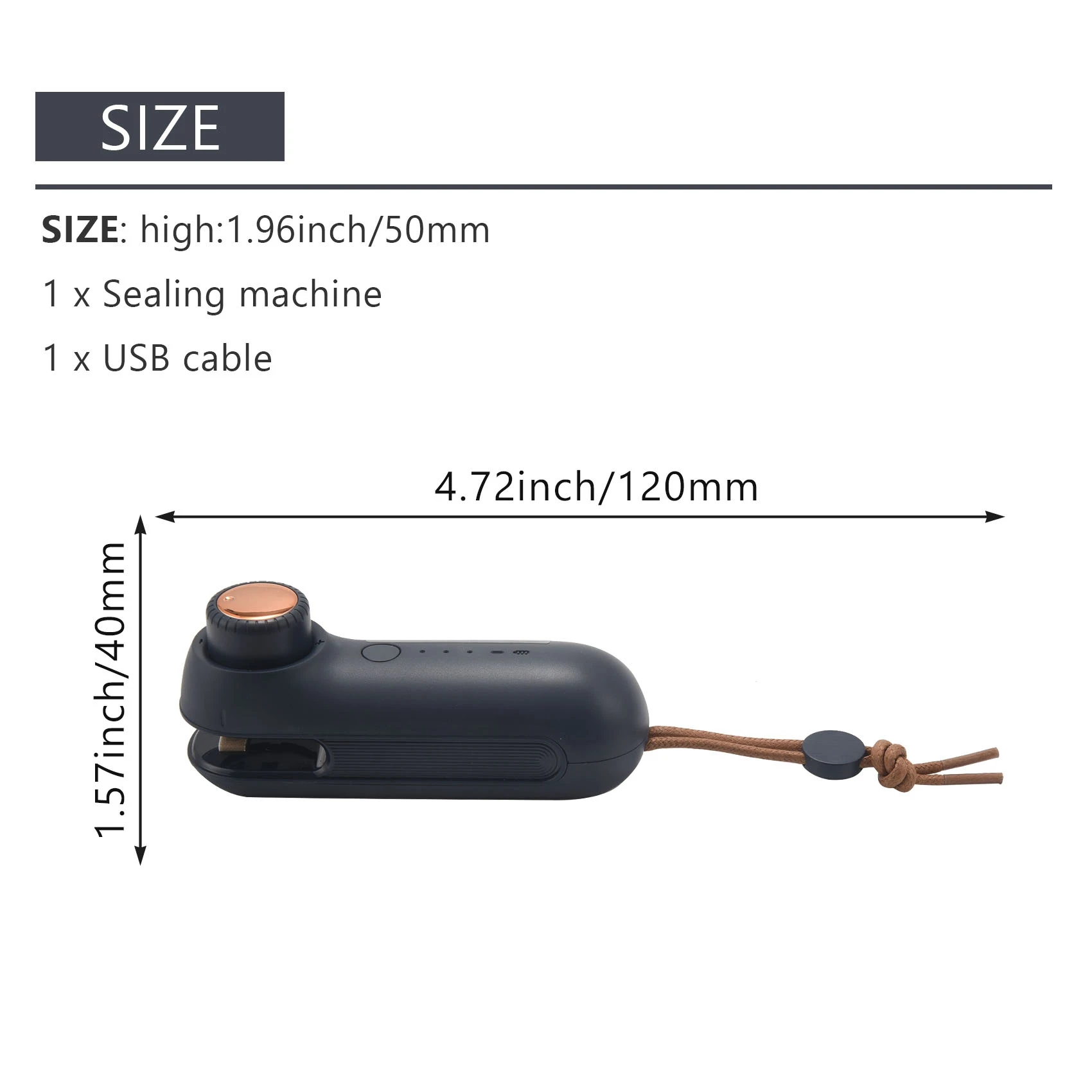 USB перезаряжаемая герметизирующая машина с 3 режимами регулировки
