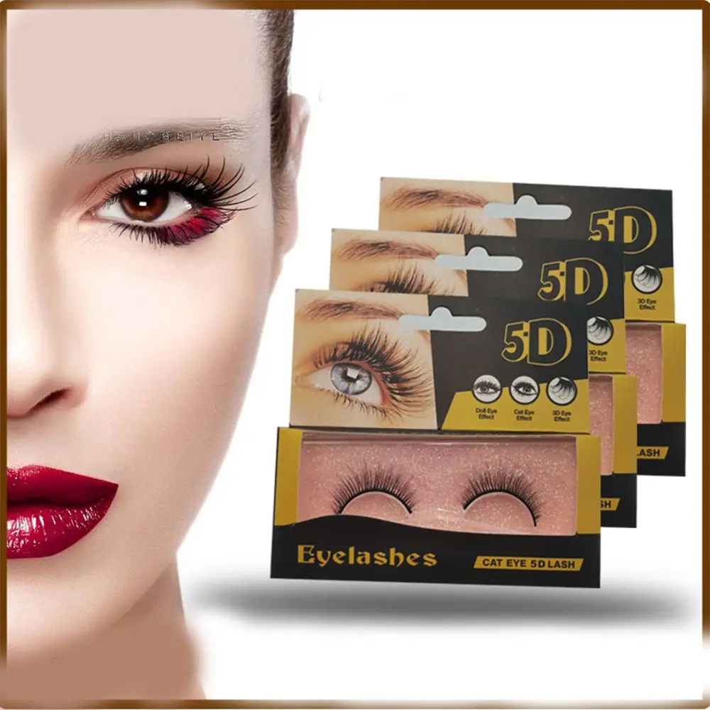 

1 пара профессиональных натуральных густых накладных ресниц, самоклеящиеся Накладные ресницы ручной работы, инструмент для наращивания ку...