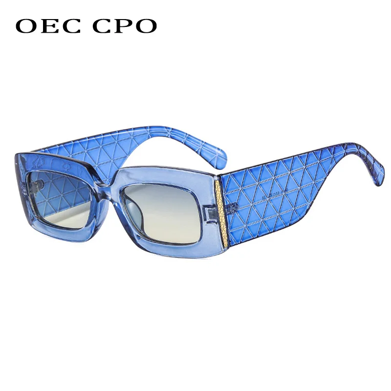 

OEC CPO New Punk Square Sunglasses Women Brand Designer Steampunk Rectangle Sun Glasses Men UV400 Goggles Eyewear Gafas De Sol