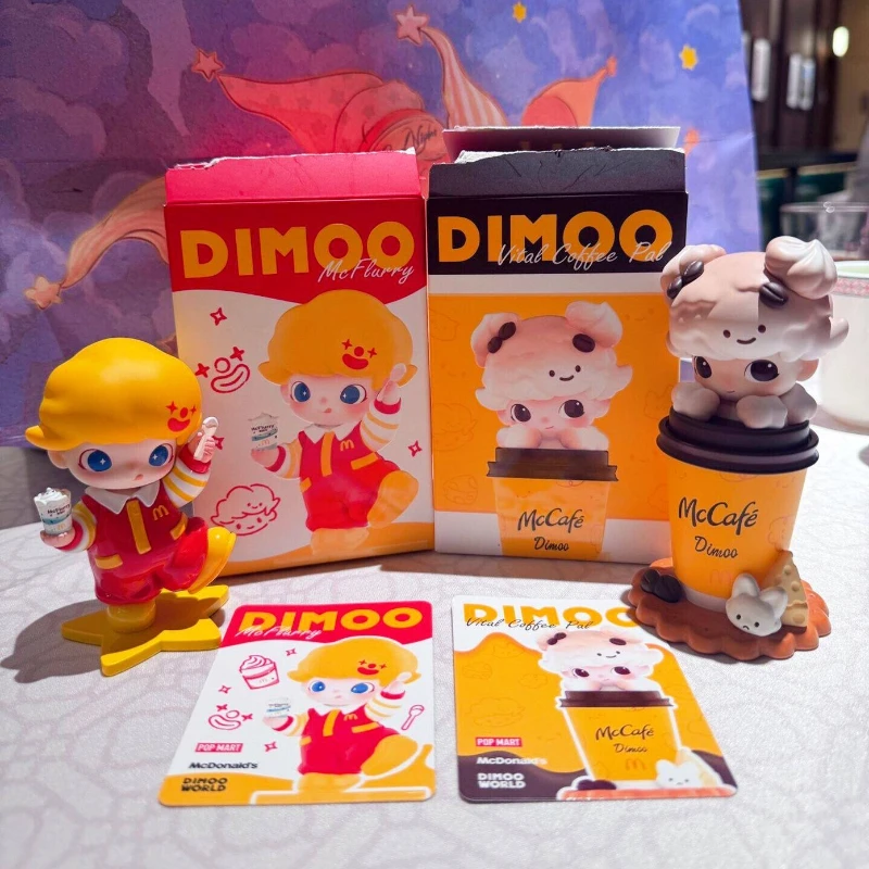 Фото POP Mart DIMOO McDonald's Co Branded Series Blind Box: Коллекционная серия игрушек-сюрпризов для совместной коллаборации, милые и интересные игрушки, подарок №3