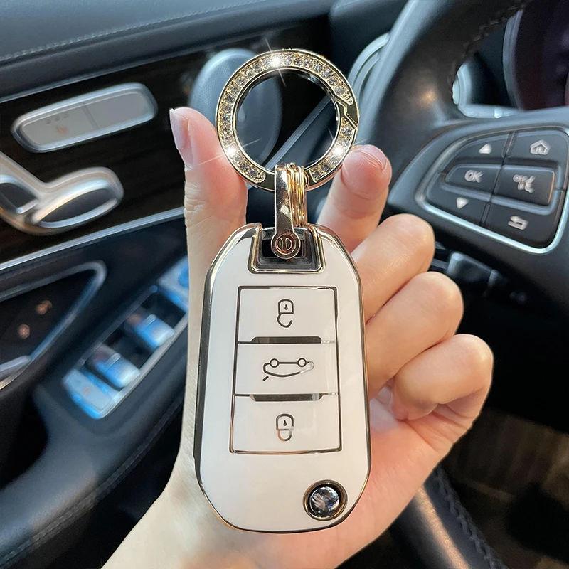 

Чехол-книжка для автомобильного ключа для Peugeot 208 3008 308 508 408 2008 307 для Citroen C4 C3 C6 CACTUS C8