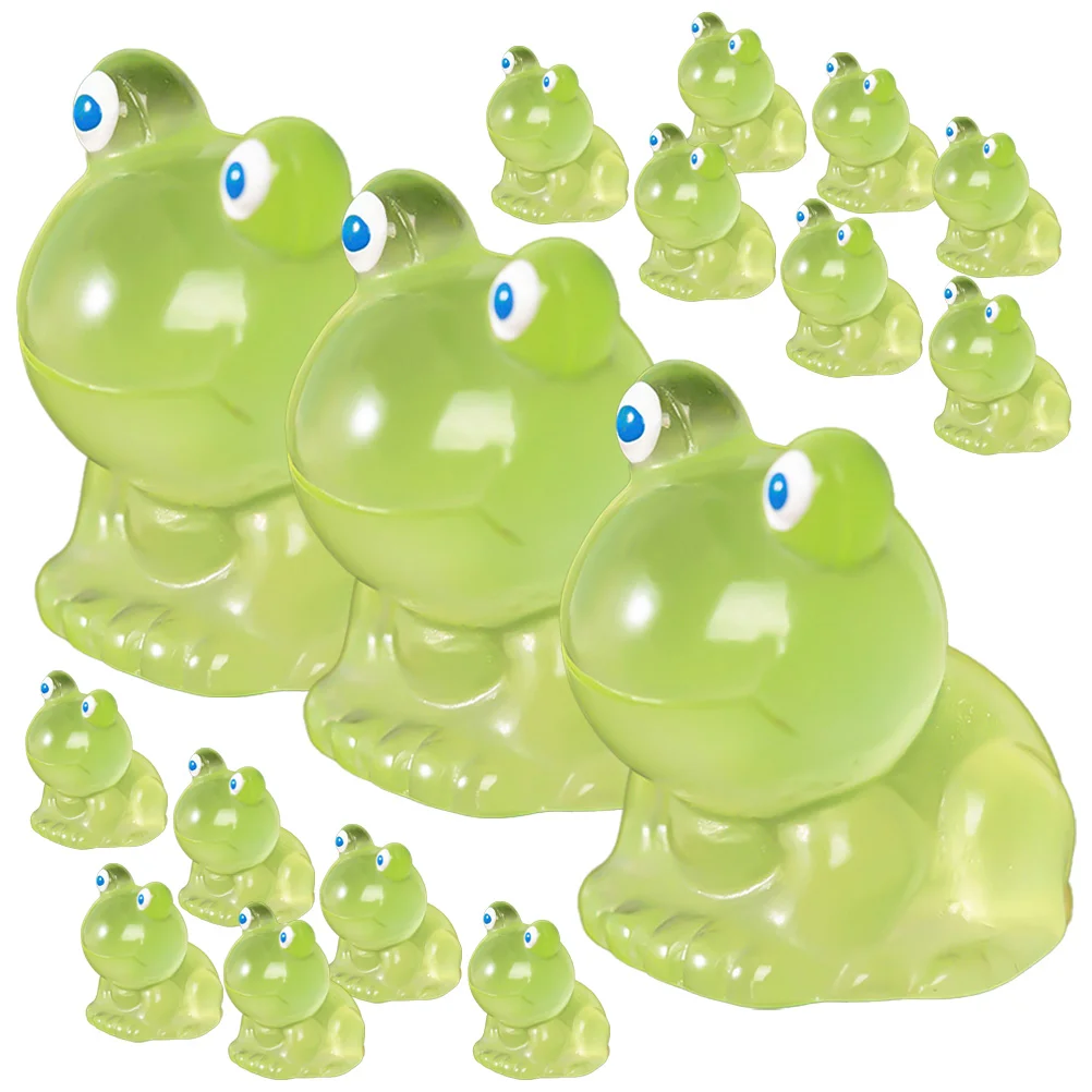

25 Pcs Sculpture Little Frog Ornament Office Ornaments Resin Sculptures Home Decor