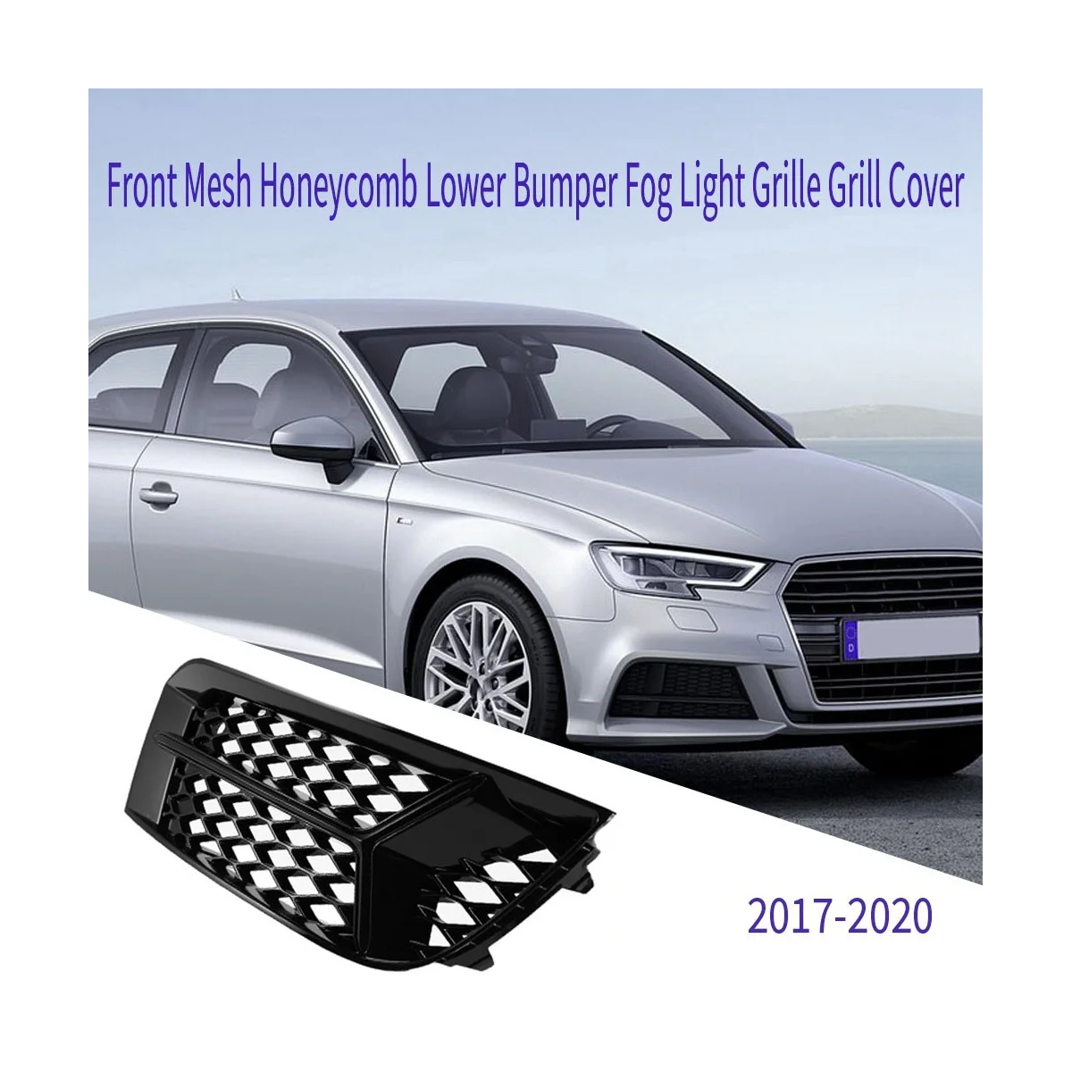 Противотуманная задняя крышка для Audi A3 2017-2020