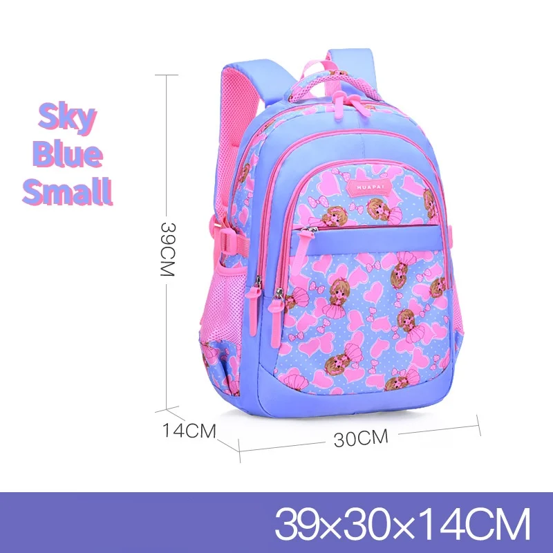 Little Girls Flower Sweet Lovely Princess Schoolbags Grade 1-6 Children Students Large Capacity Fashion Backpacks Breathable