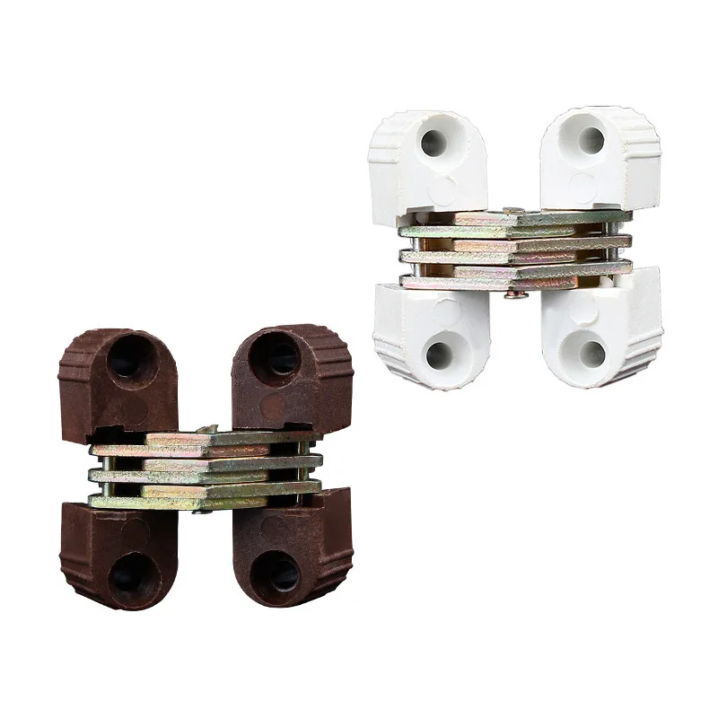 Пластиковые скрытые петли с крестообразной складкой для мебели и дверей (6 штук, 0-180 градусов).