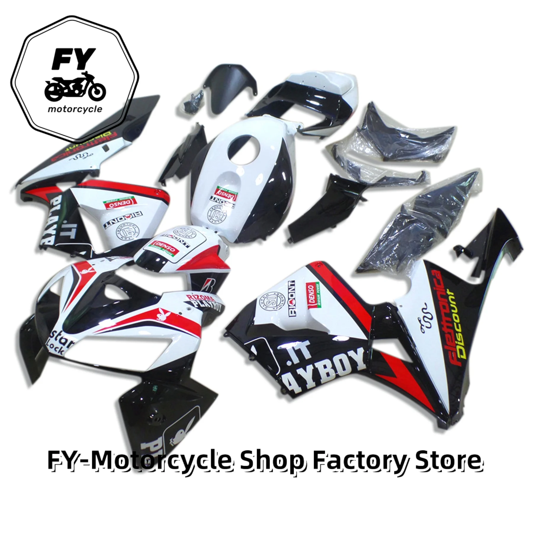 

Изготовленные на заказ литые пластиковые детали для HONDA CBR 600 RR CBR600RR 2005 2006, обтекатели 05 06, белые обтекатели Repsol