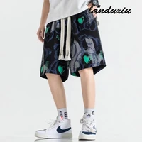 landuxiu the new 2022 summer casual size five minutes long youth fashion mens casual pants