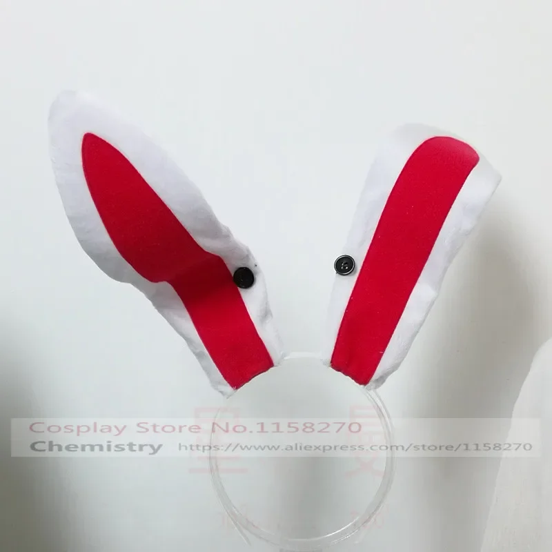 TouHou Project Reisen Udongein Inaba Косплей головные уборы парик с головной повязкой