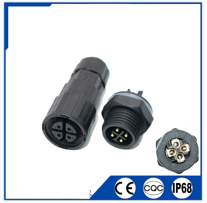 

Водонепроницаемый кабельный разъем M16, IP68, 2, 3, 4, 5, 6, 7, 8-контактные разъемы, штекер, винт для сварки электрических проводов