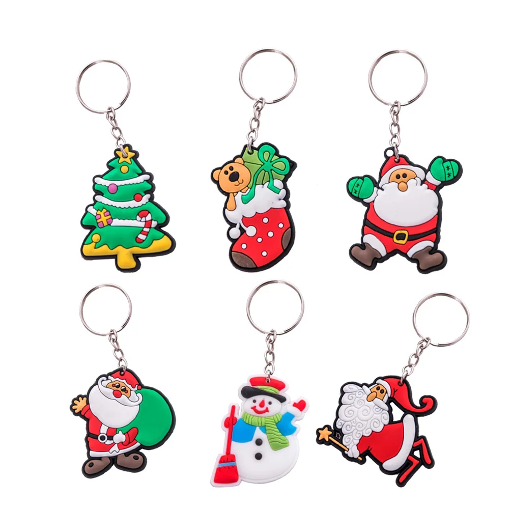 

12pcs Keyring Keychain Christmas Car Keyring Purse Bag Pendant Decoration Creative Gift(Random Color and Keychains for men