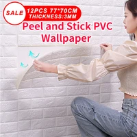 12 pcs peel and stick foam wallpaper home pvc luxury decor waterproof 3d self adhesive wall panel stickers living room bedroom