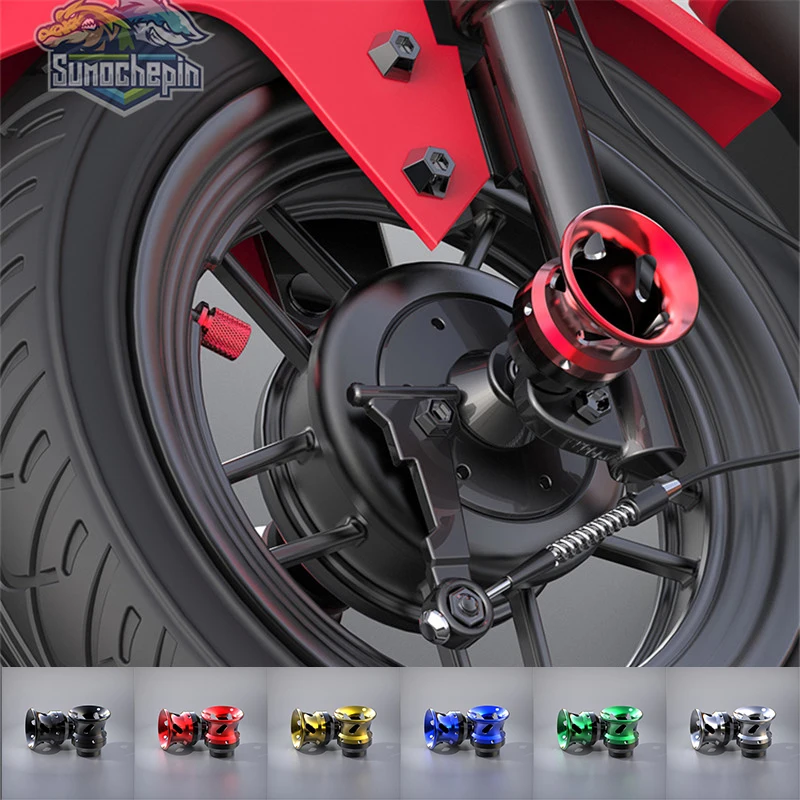 

CNC Metal Motorcycle Falling Protector Scooter Protector For Honda Suzuki Motorbike Wheel Screw Cover Frame Sliders Universal