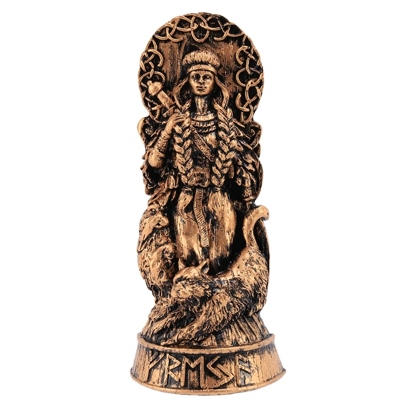 

Freyja Statue Freya Norse Gods Carving Altar Heathen Asatru Viking God Goddes Sculpture Scandinavian Pantheons-A