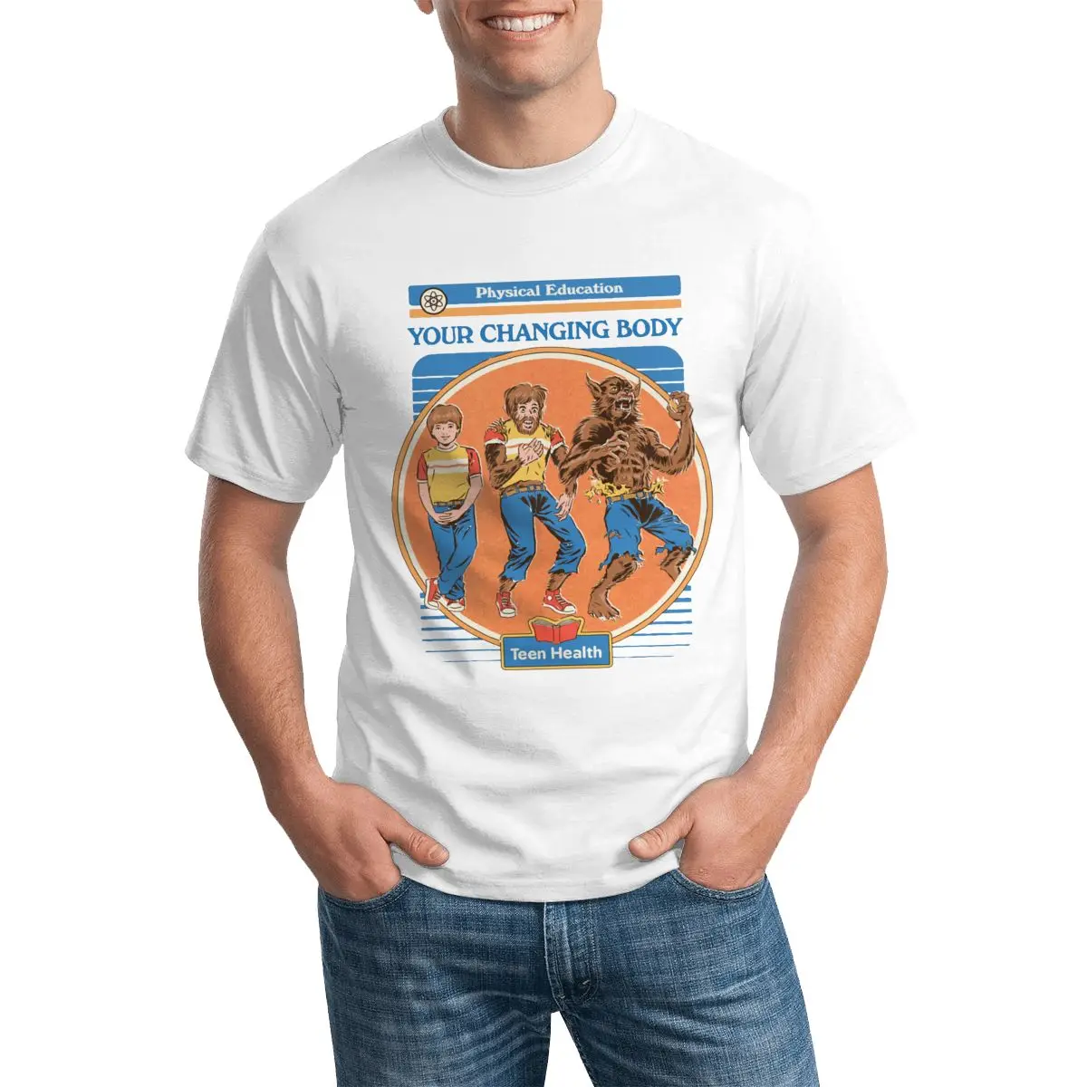 

Teen Health Become Wolf T Shirt Your Changing Body Printed Cotton T-Shirt Short-Sleeve Classic Tee Shirt Mens