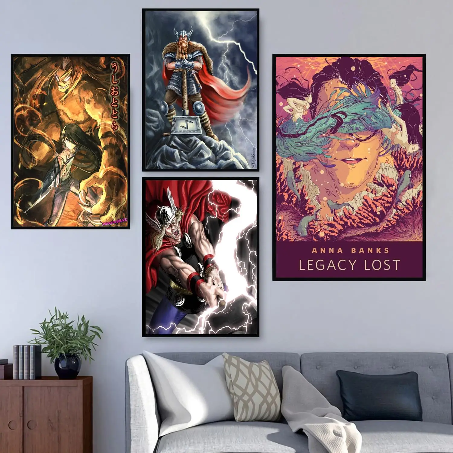 

manga tora poster 24x36 Decorative Canvas Posters Room Bar Cafe Decor Gift Print Art Wall Paintings