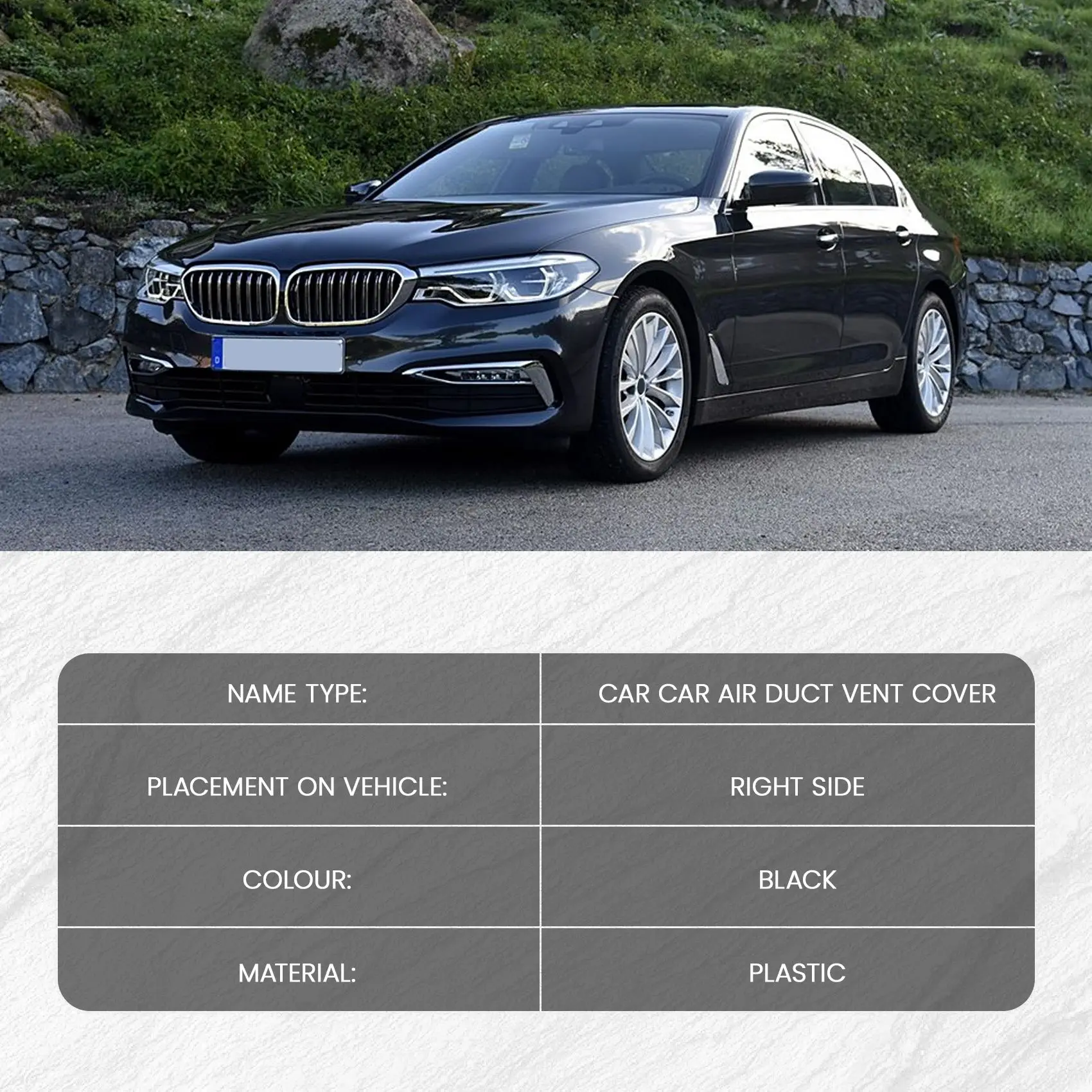 Крышка вентиляционного канала автомобиля 51747200774 Для BMW 5-Series F07 GT 2008-2017 535i 550i 550iX 535dX