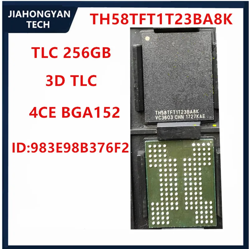 

TH58TFT1T23BA8K For Toshiba BICS3 256GB 3D TLC memory chip BGA152