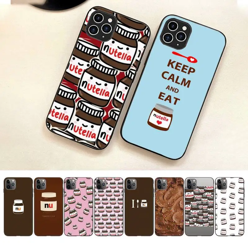

Kawaii Chocolate Nutella Phone Case For Iphone 7 8 Plus X Xr Xs 11 12 13 14 Se2020 Mini Pro Max Case