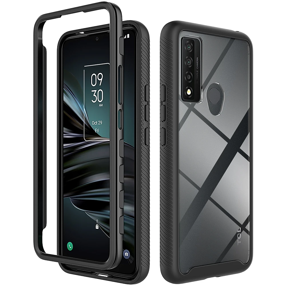 

Case For TCL 20 30 XE 20S TCL 20 Pro Revvl V Plus Revvl 4 Body Protection Rugged Shockproof Clear Bumper Cover