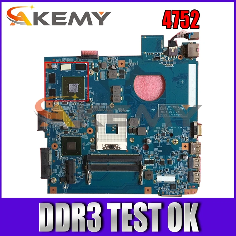 

AKEMY 48.4IQ01.041 laptop motherboard for Acer aspire 4752 DDR3 MBRNE01001 MB.RNE01.001