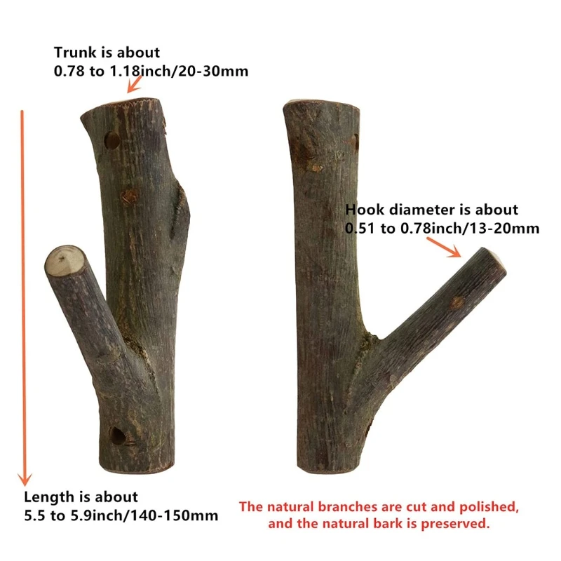 Винтажный деревянный искусственный крючок деревенские декоративные деревянные