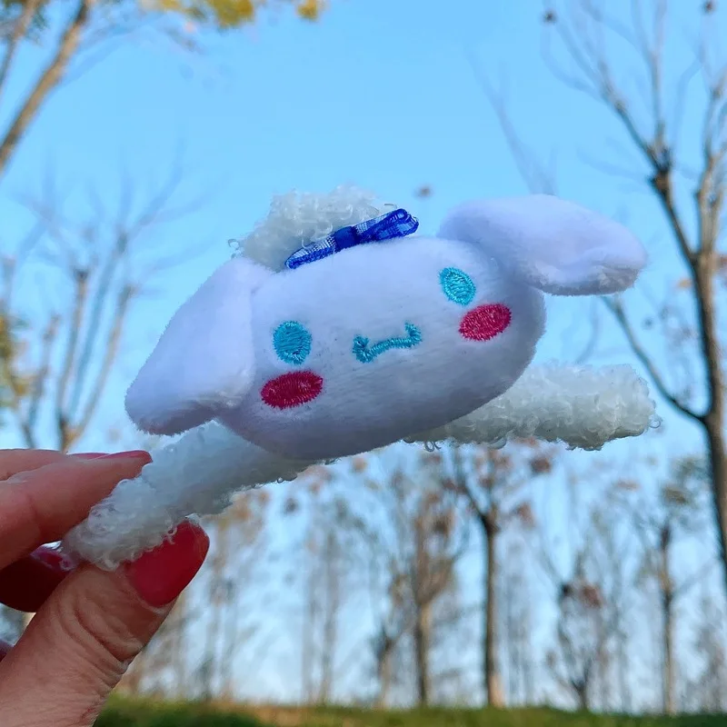 Новая плюшевая мультяшная кукла Sanrio с клипсой зажим-клипсой зажим для спины и