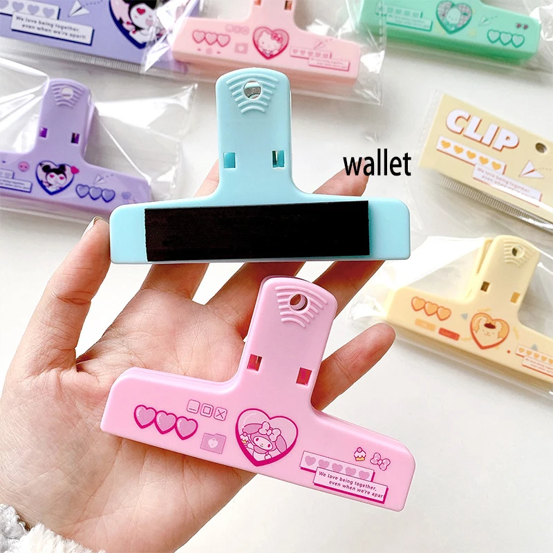 

Kawaii Sanrio Hello Kitty Cinnamoroll My Melody Wallet Multifunction Creativity Document Bill Office Fixed Folder Christmas Gift