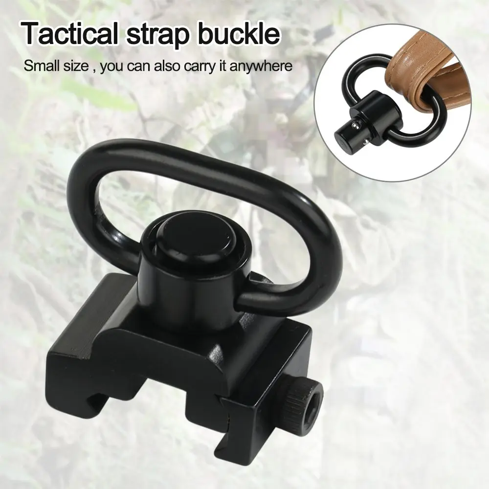 

QD Sling Swivel With Picatinny Rail Mount Base Quick Detach Rail Mount For Mlok Rail Gun Accessories 1.25" Swivel Sling Ring