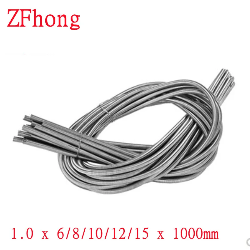 

1pc Wire Diameter 1.0mm 1.0x6/8/10/12/15x1000mm Stainless Steel Super Long Tension Spring Extension Spring Length1000mm
